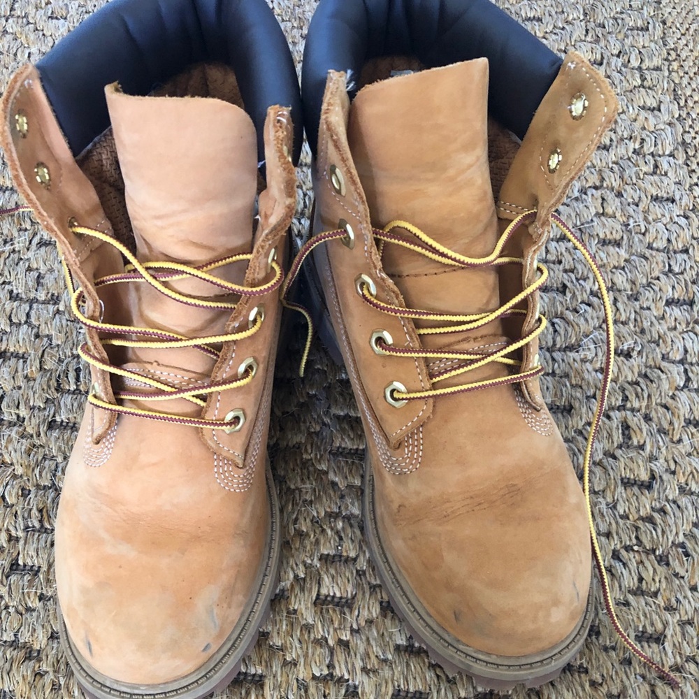 Lightly worn Timberlands
